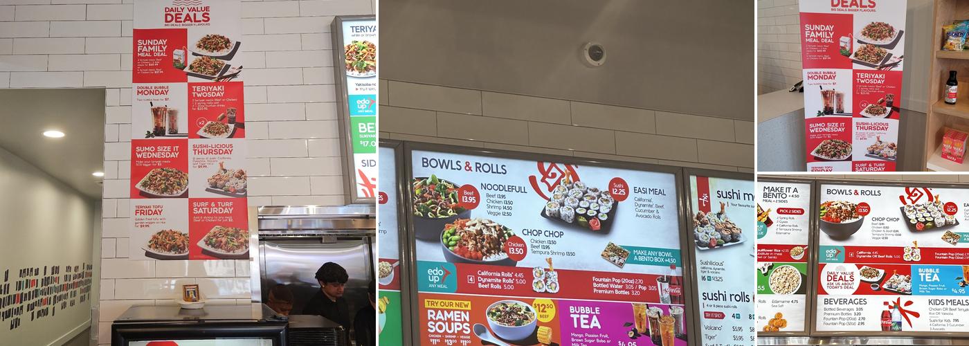 Edo Japan - Vellore Village - Grill and Sushi Menu