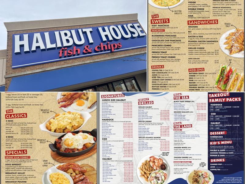 Halibut House Fish & Chips Menu