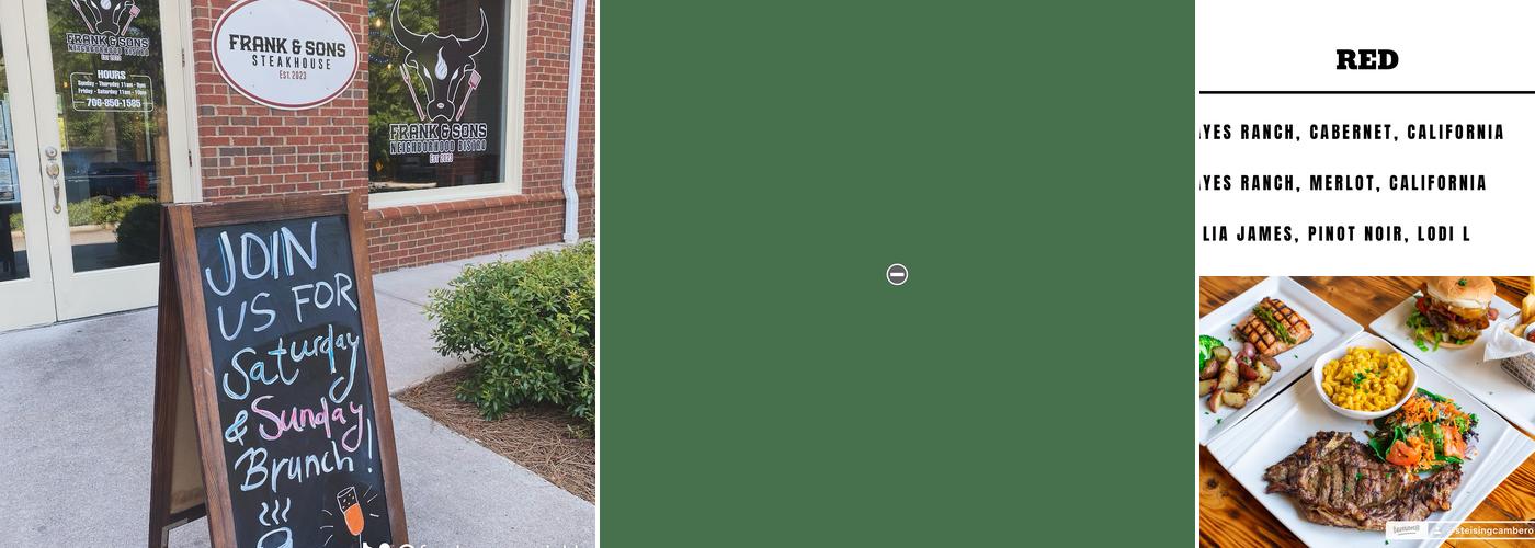 Frank & Sons Menu