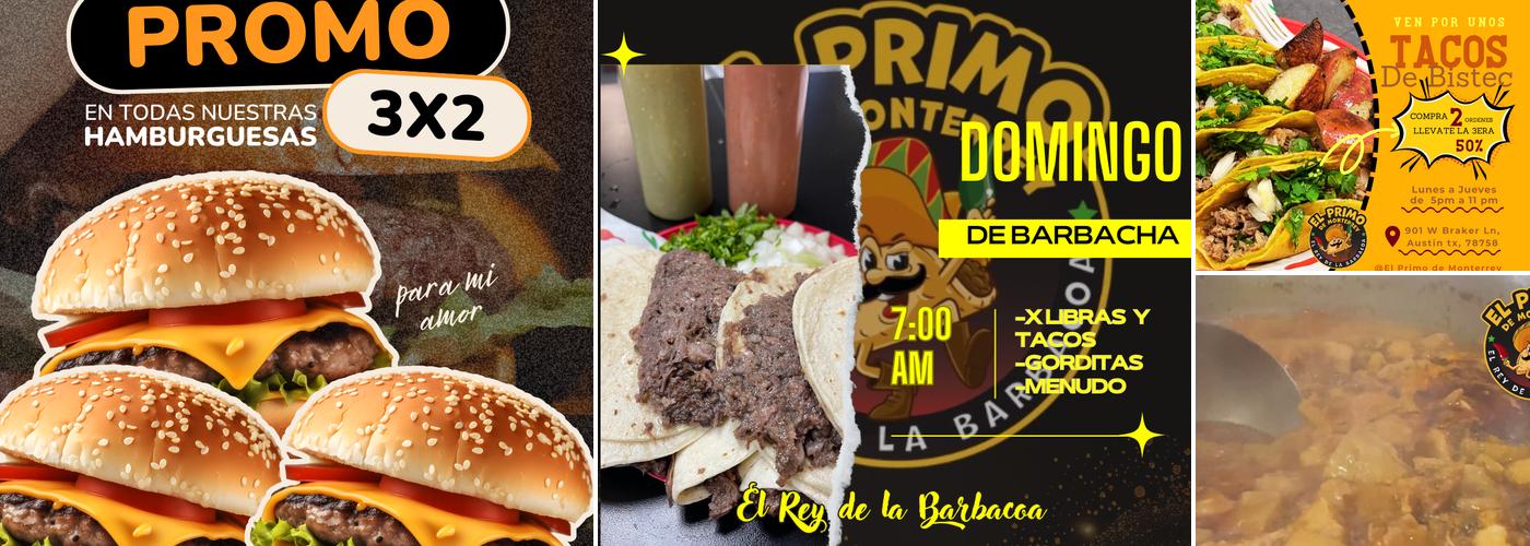 El Primo de Monterrey Menu