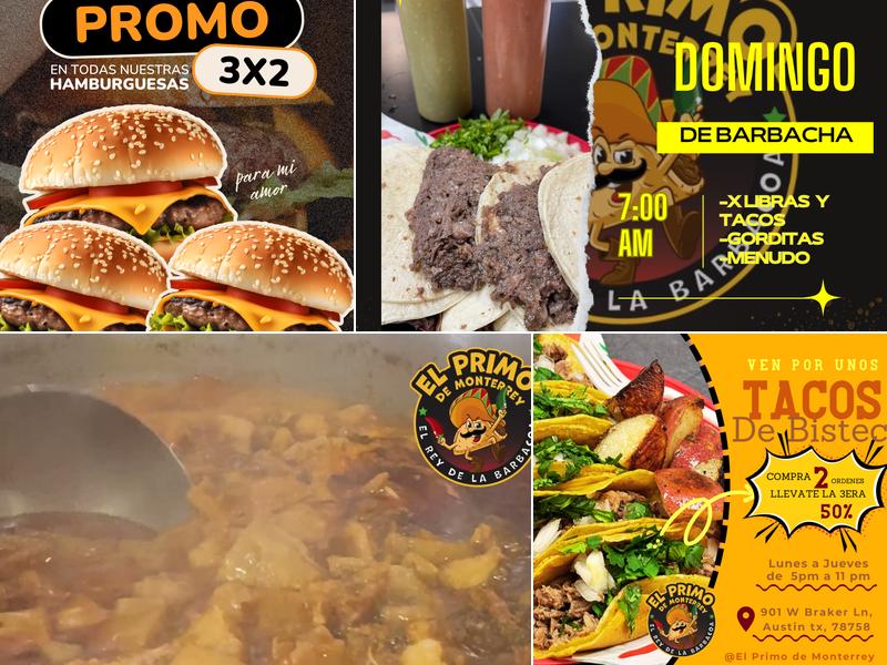 El Primo de Monterrey Menu