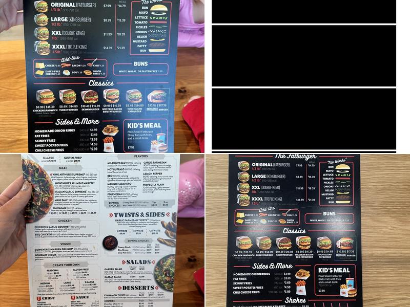 Fatburger Menu