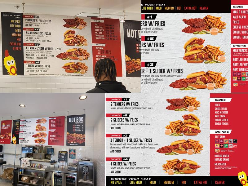 Dave's Hot Chicken Menu