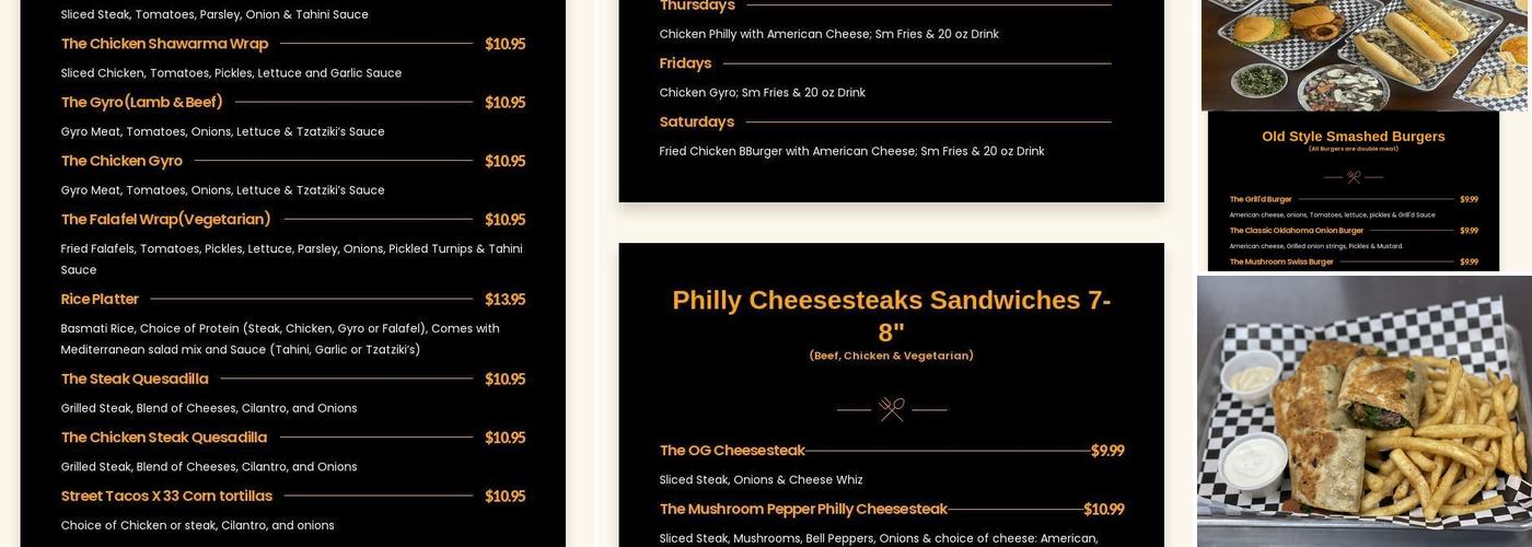 Grill'd Menu