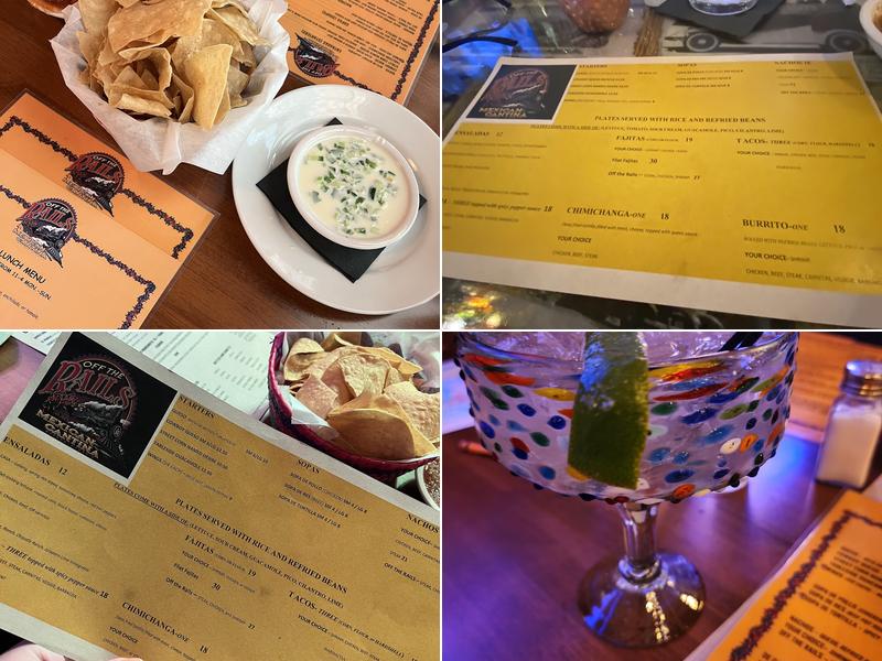 Off The Rails Mexican Cantina Menu