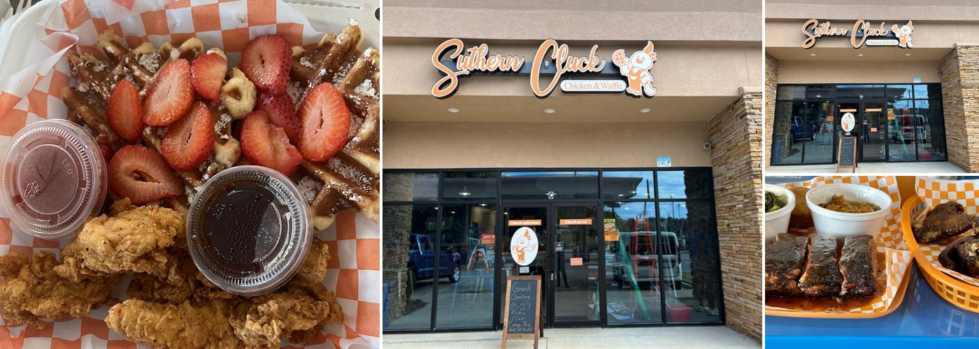 Suthern Cluck Chicken and Waffle