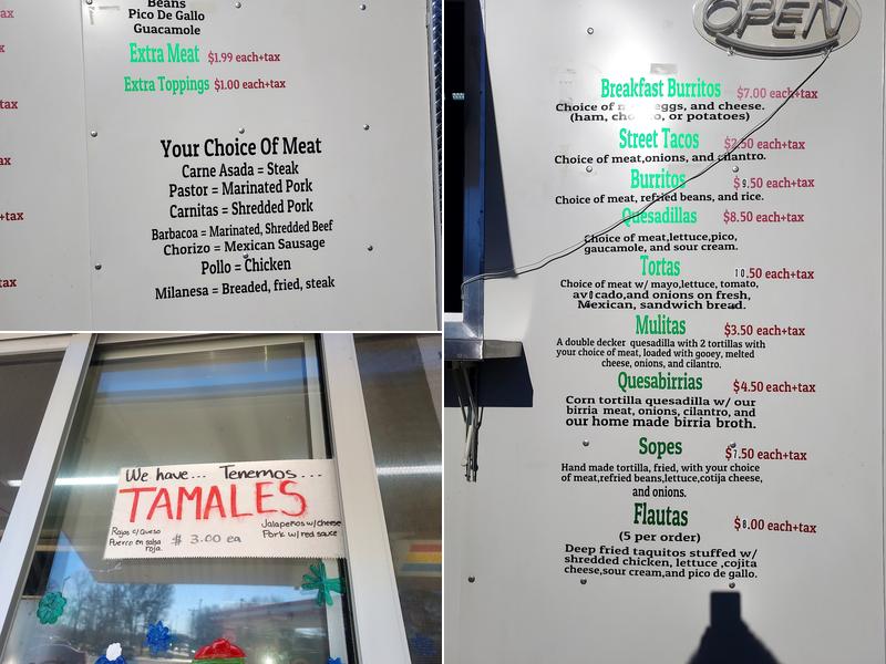 Nuestra Casa Menu