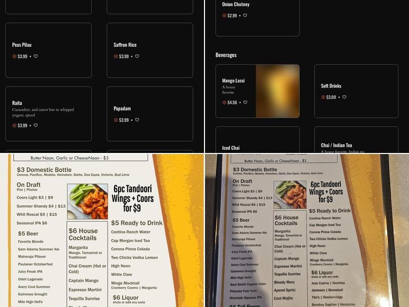 Curry & Grill Indian & Nepali Cuisine. Menu