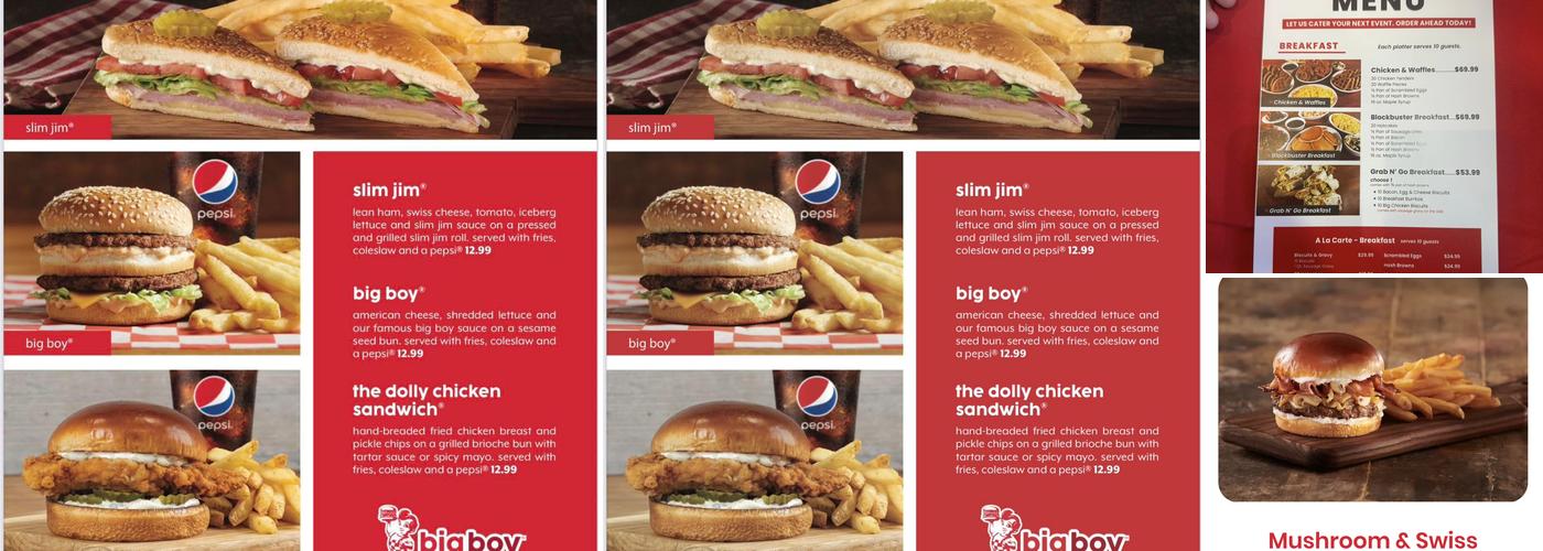 Big Boy Menu