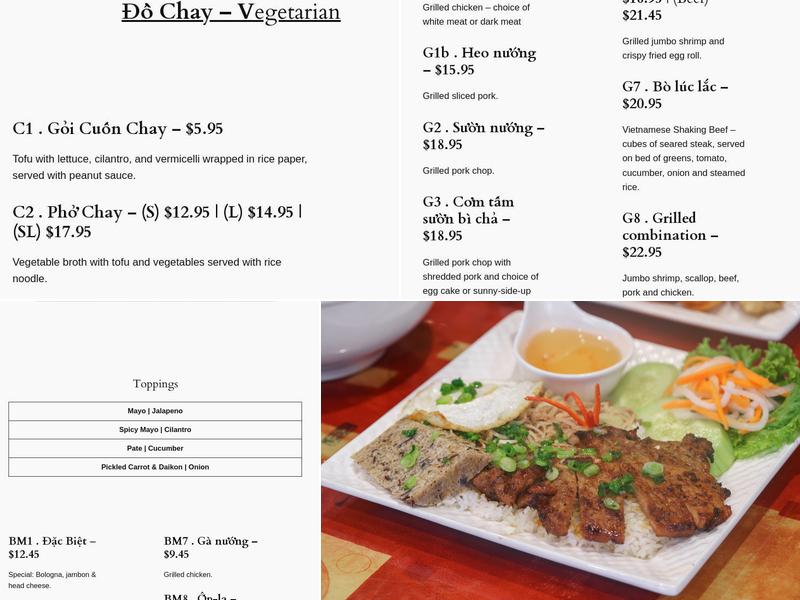 Pho Nom Nom Gaithersburg Menu