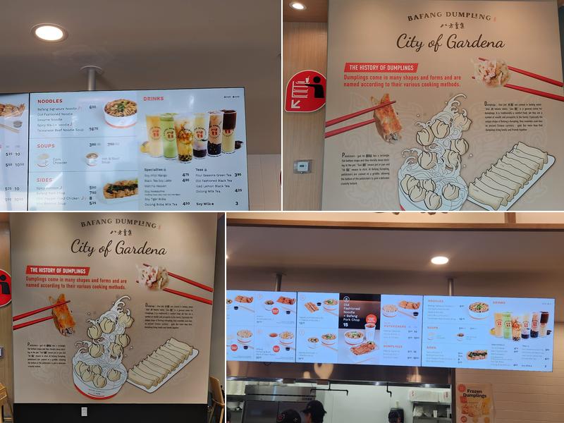 Bafang Dumpling Menu