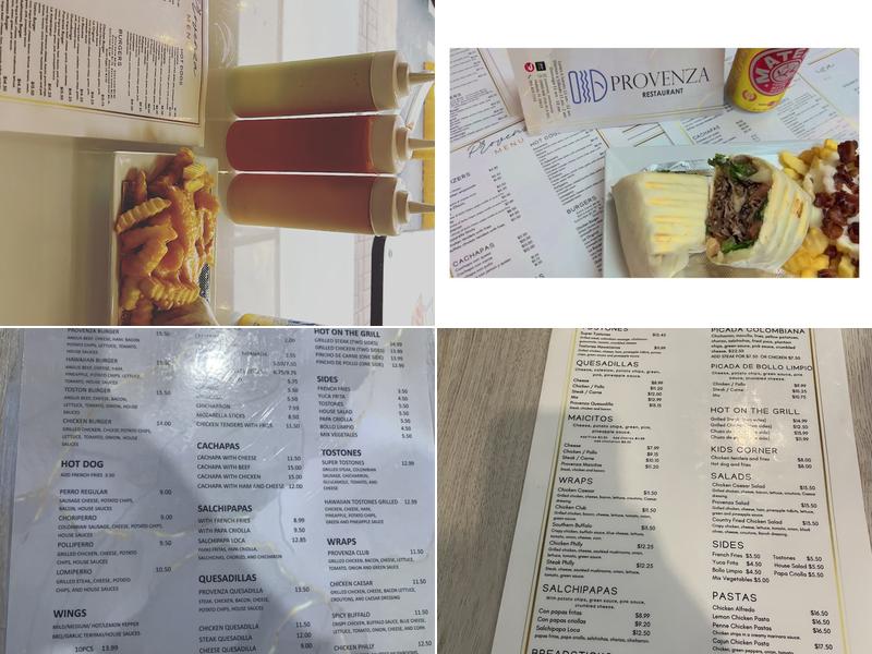 Provenza Menu