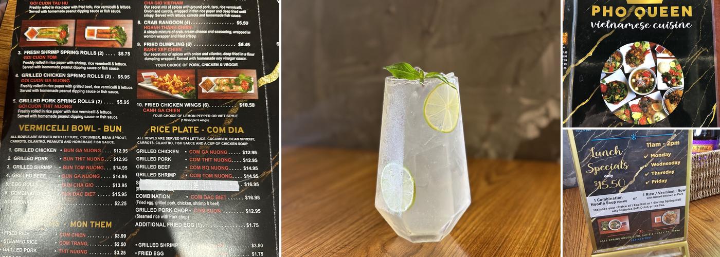 Pho Queen Menu