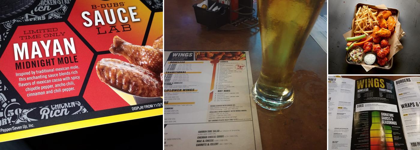 Buffalo Wild Wings Menu