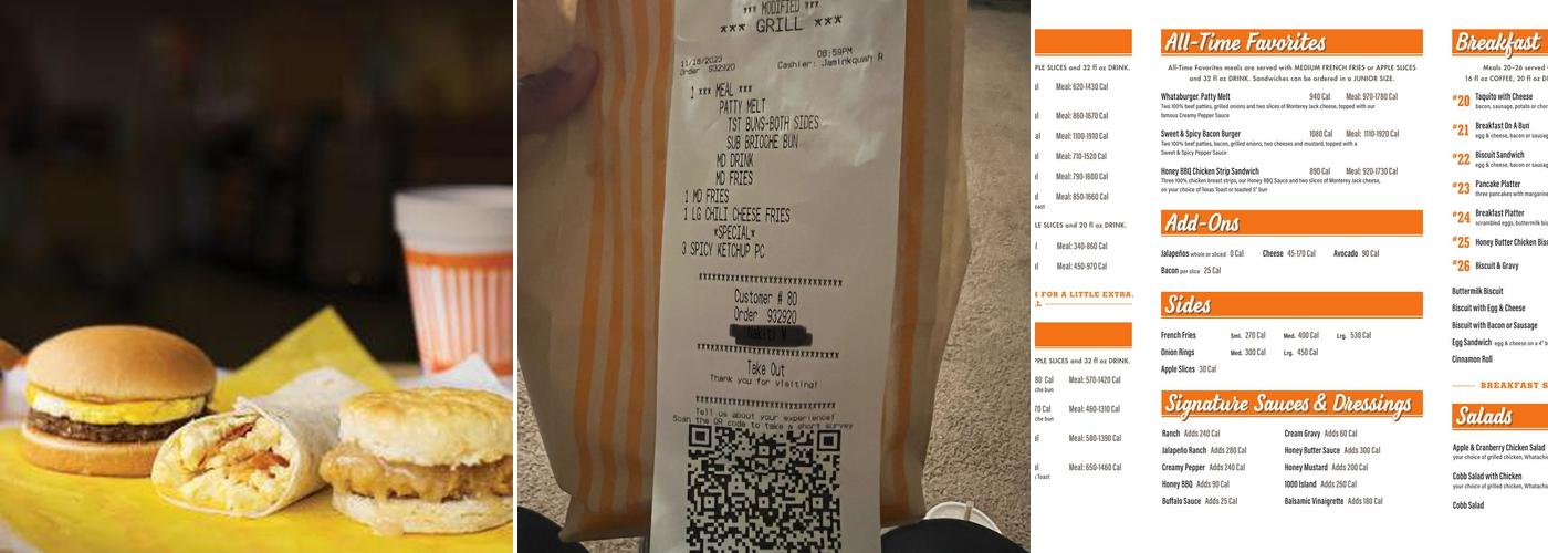 Whataburger Menu