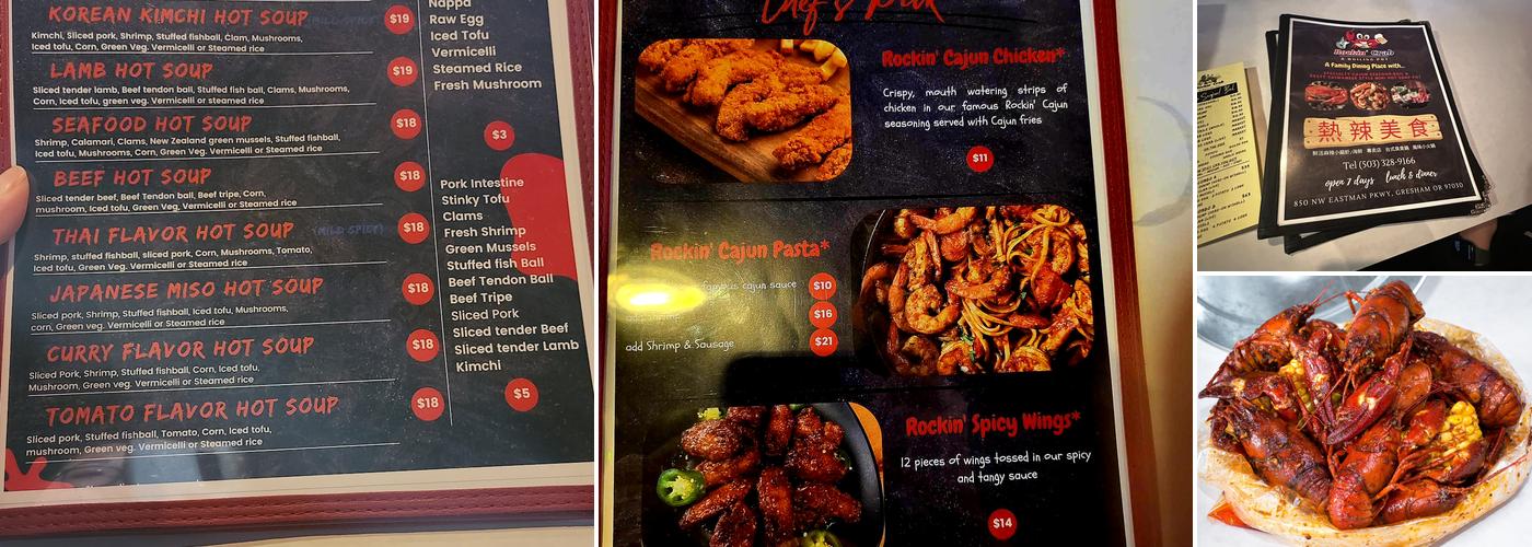 Rockin’ Crab & Boiling Pot Menu