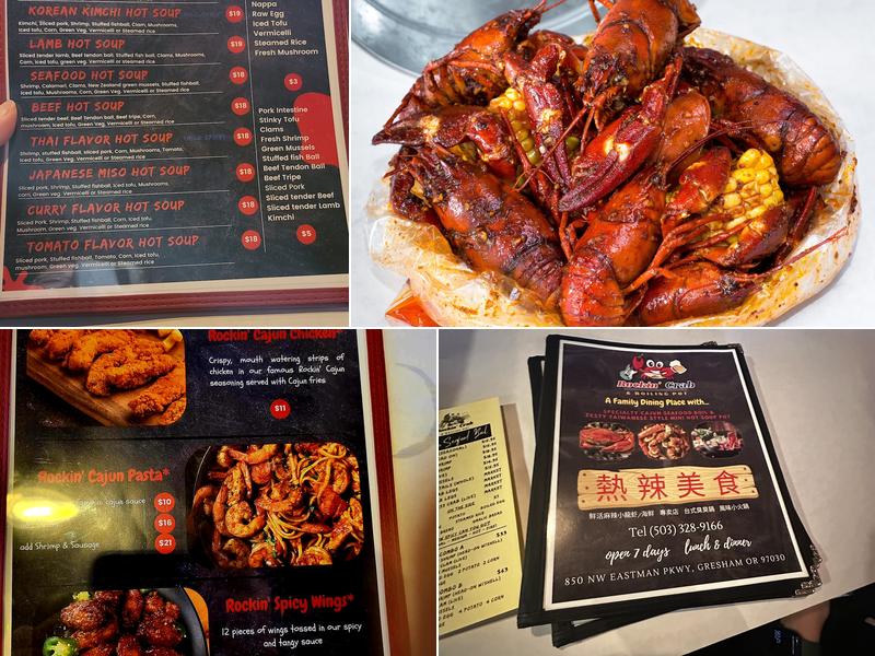 Rockin’ Crab & Boiling Pot Menu