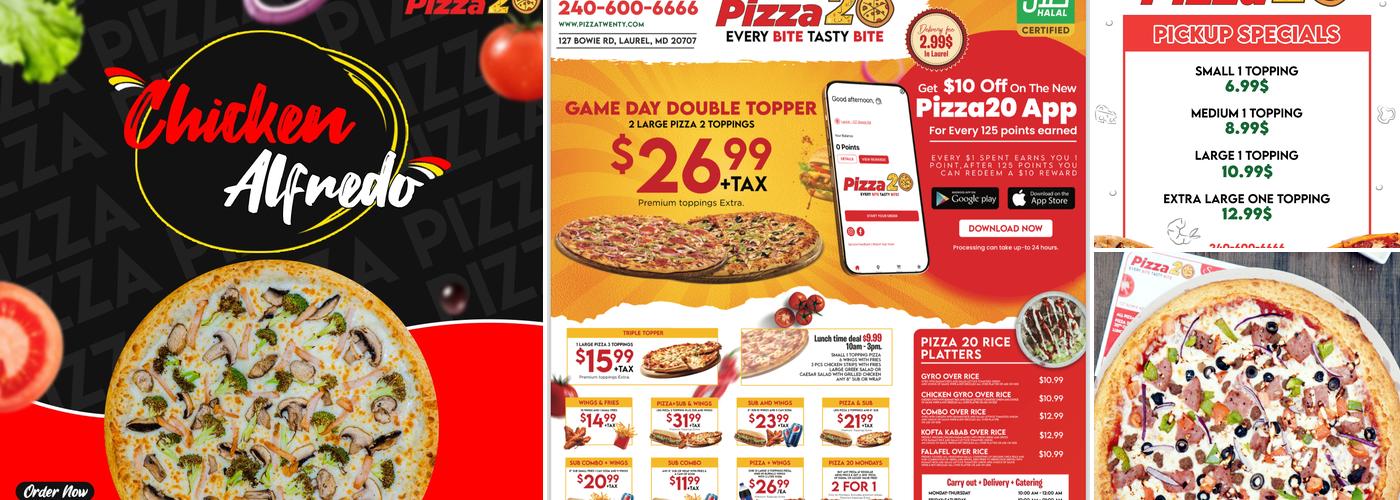 Pizza 20 Menu