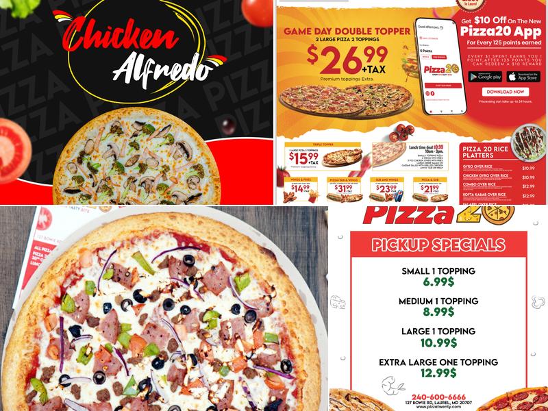 Pizza 20 Menu