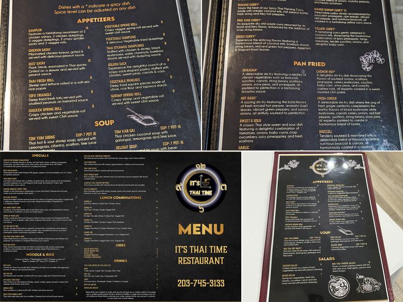It's Thai Time Restaurant Menu