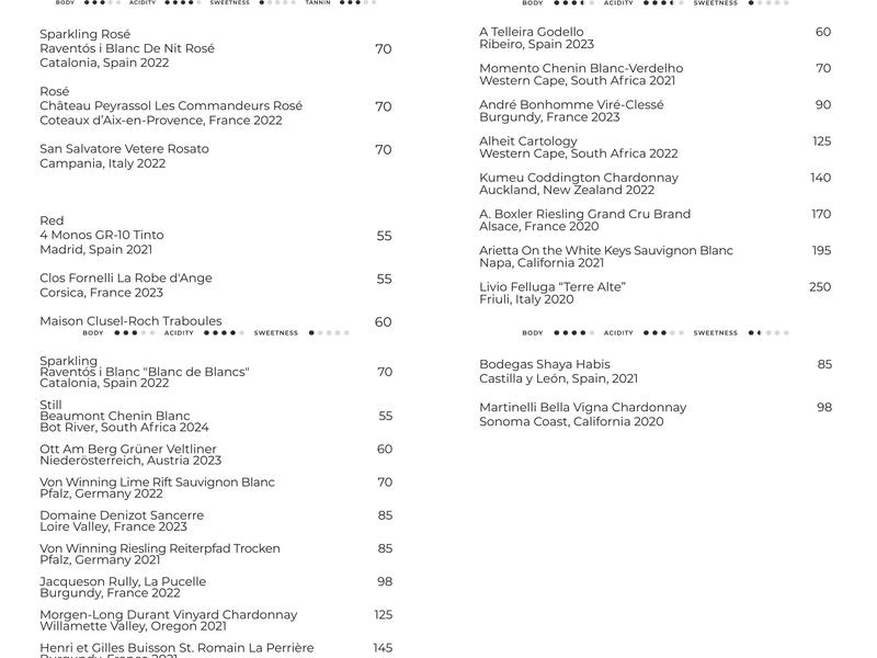 bar56 Menu