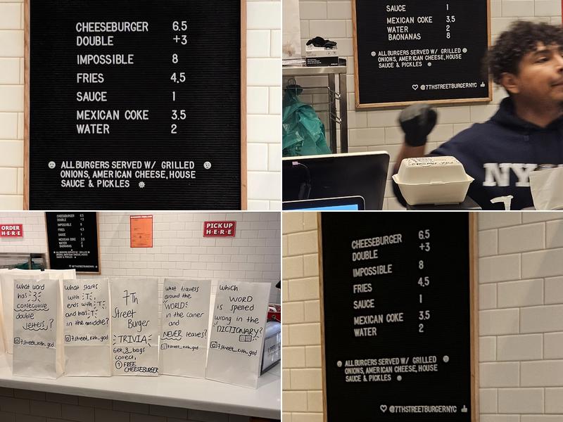 7th Street Burger Williamsburg Menu