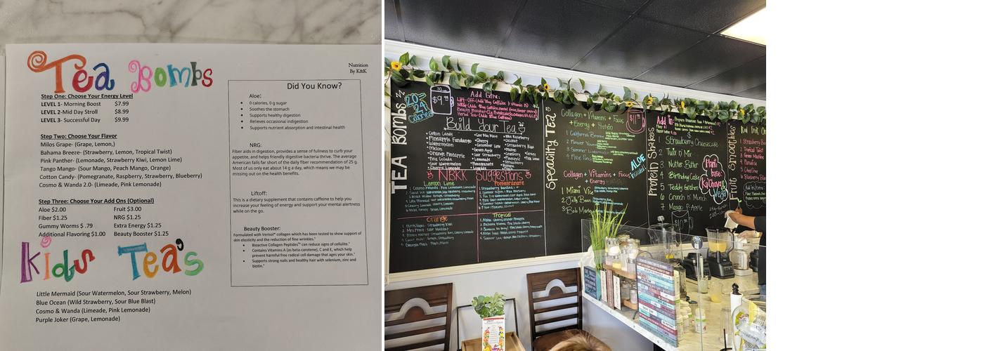 Nutrition By K&K Menu