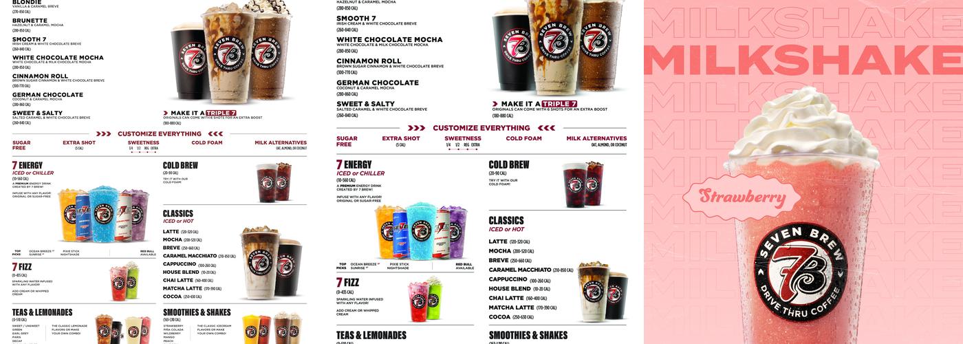 7 Brew Coffee Menu