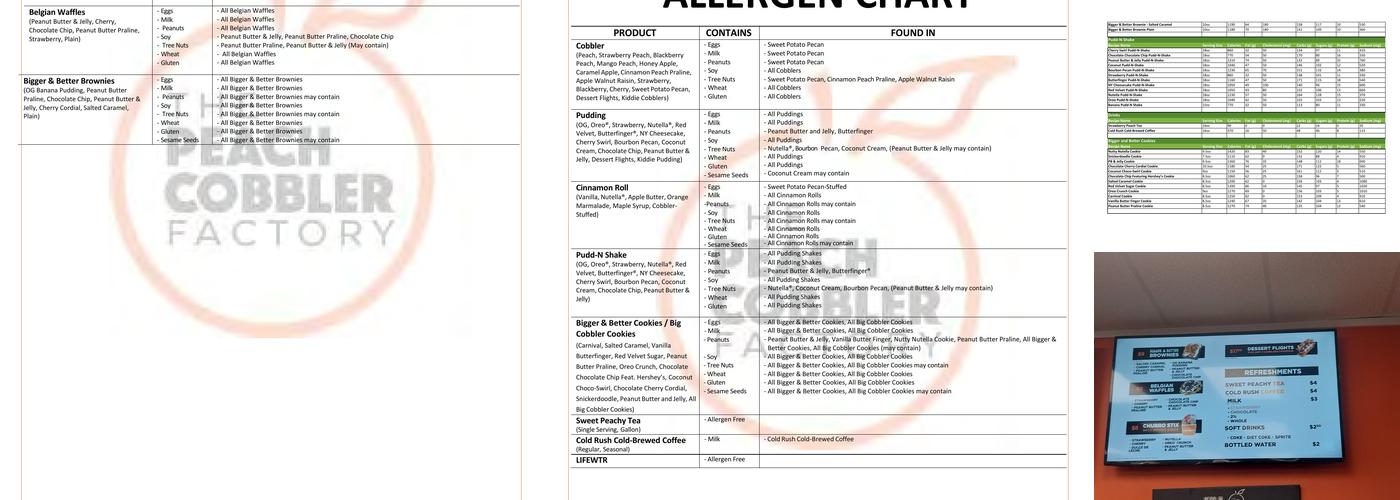 Peach Cobbler Factory Trussville Menu