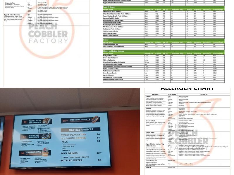 Peach Cobbler Factory Trussville Menu