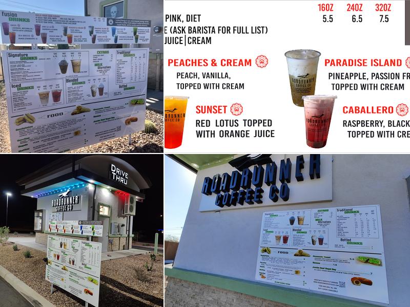 Roadrunner Coffee Co. Menu