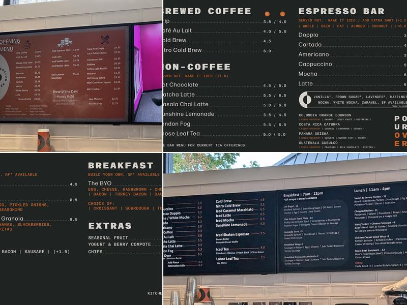 Congregation Coffee Menu