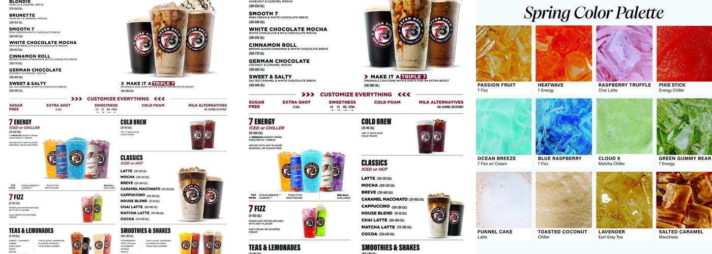 7 Brew Coffee Menu