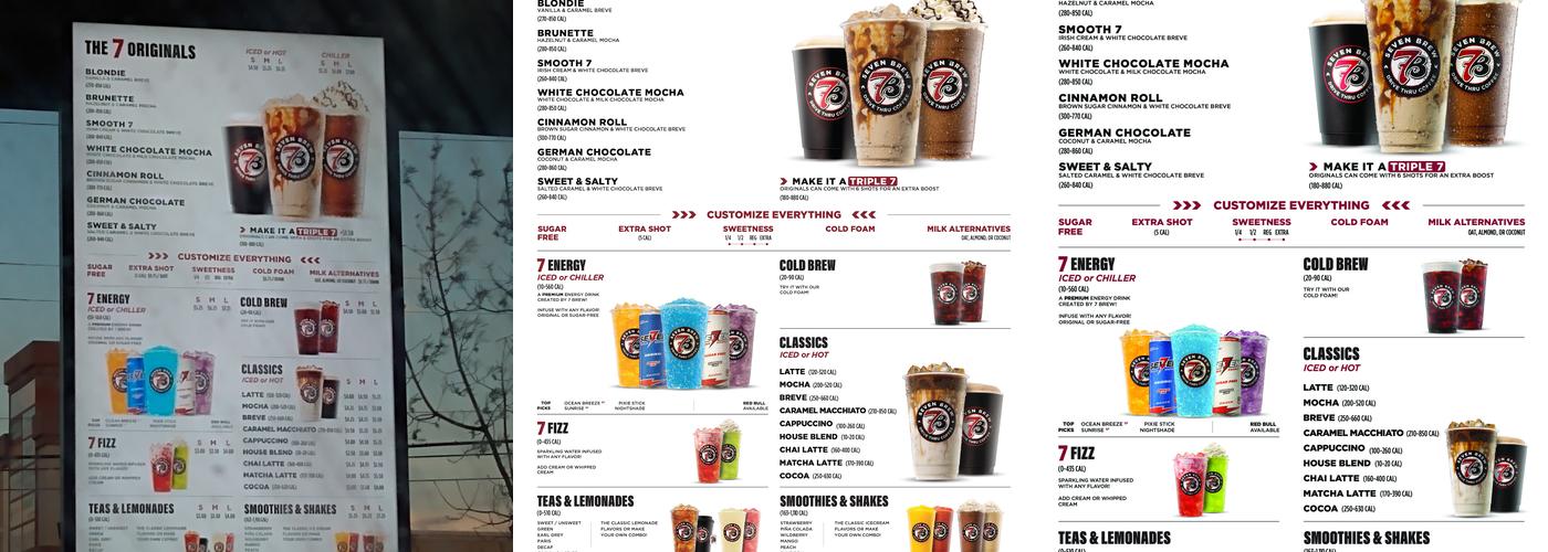 7 Brew Coffee Menu