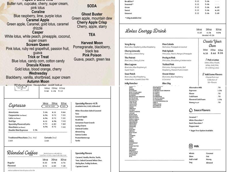Hae's Bakery & Coffee Shoppe Menu