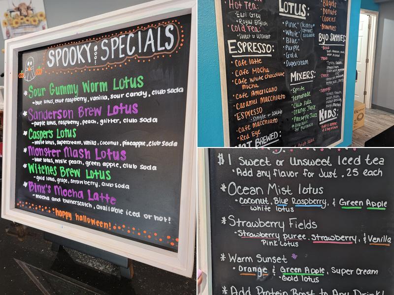 Brezie's Roasted Beans And Gaming Menu