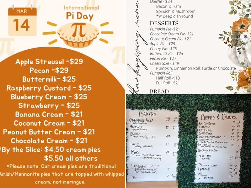 Honeycomb Bakery Menu