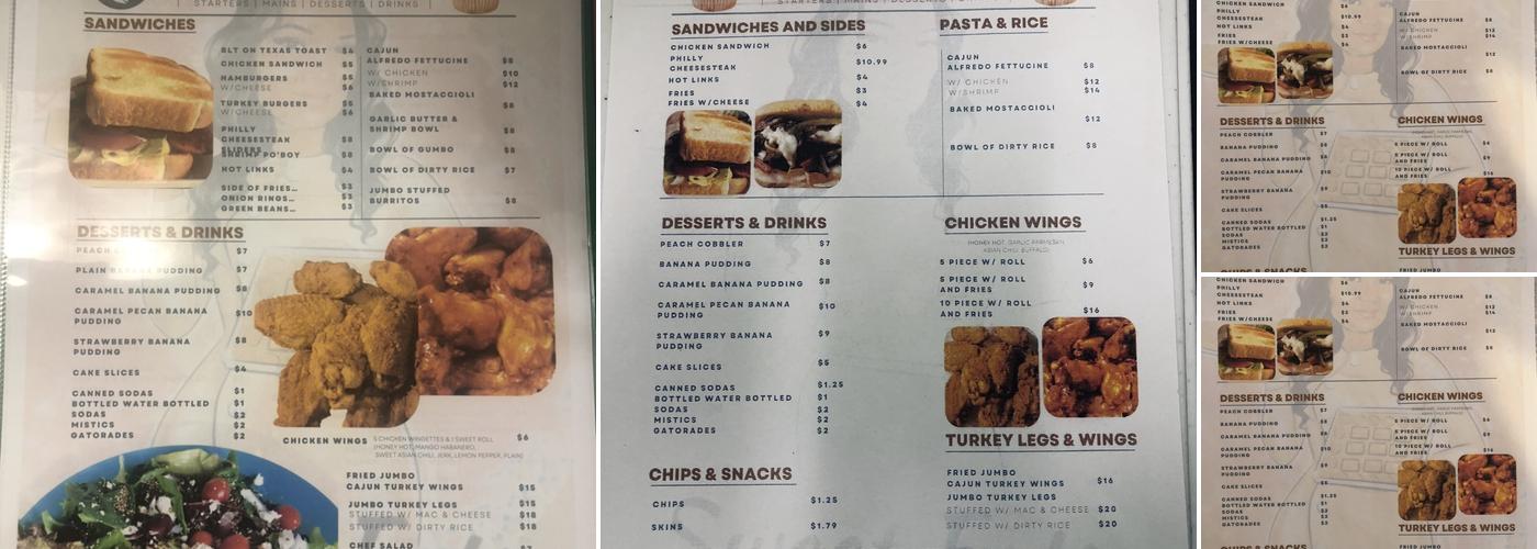 Sweet Eats & More Menu