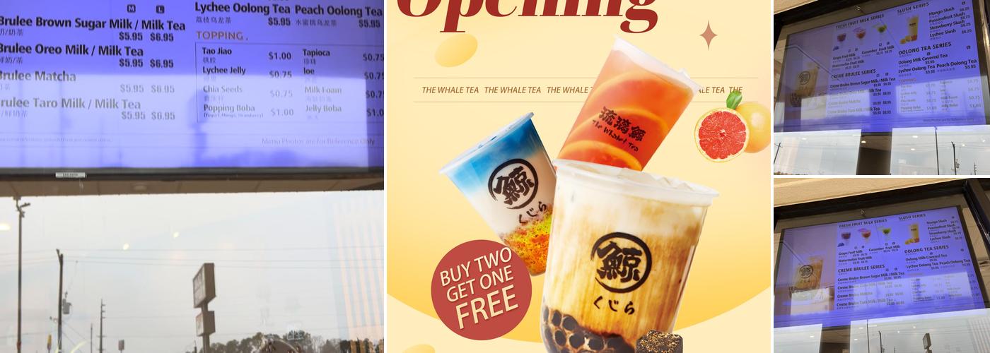 The Whale Tea Huntsville Menu