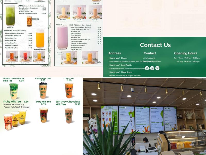 Freshly Leaf - Coon Rapids Menu