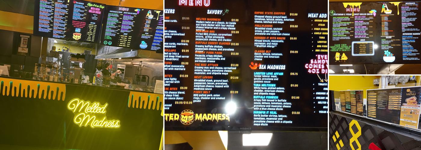 Melted Madness Menu