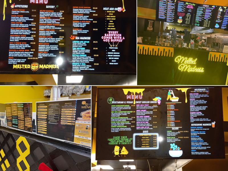 Melted Madness Menu