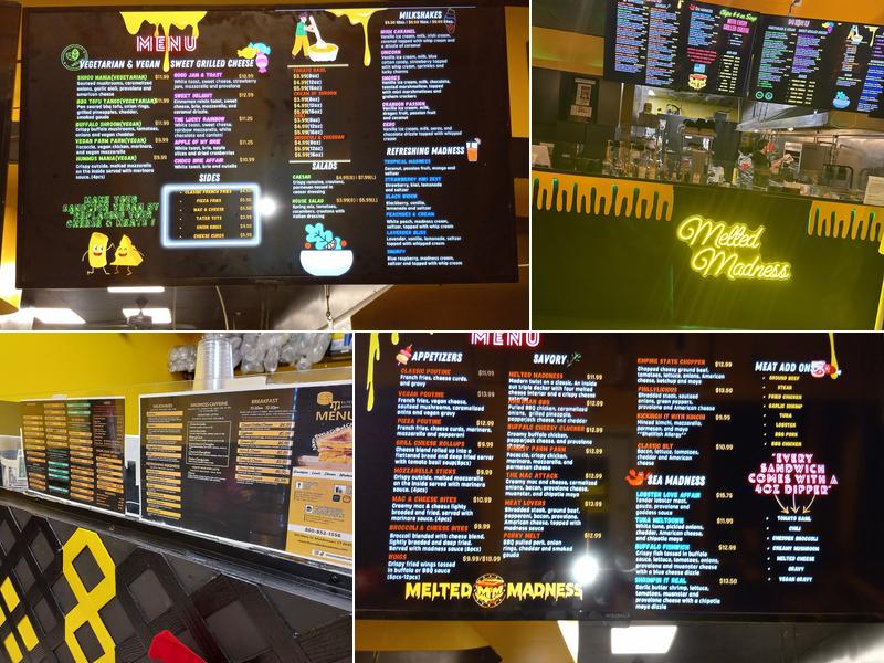 Melted Madness Menu
