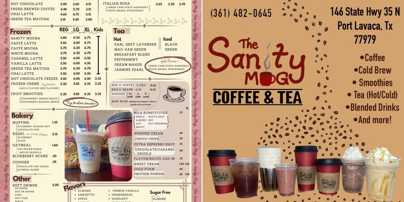 The Sanity Mug Menu