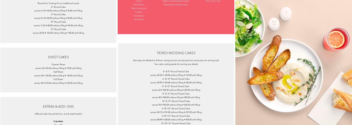 Bayside Bakery & Cafe Menu
