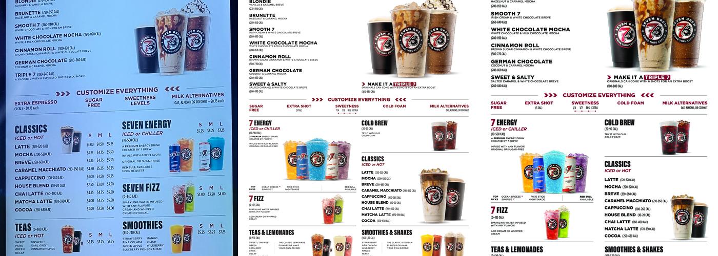 7 Brew Coffee Menu