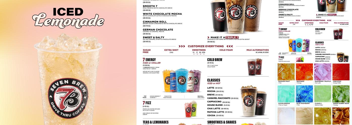 7 Brew Coffee Menu
