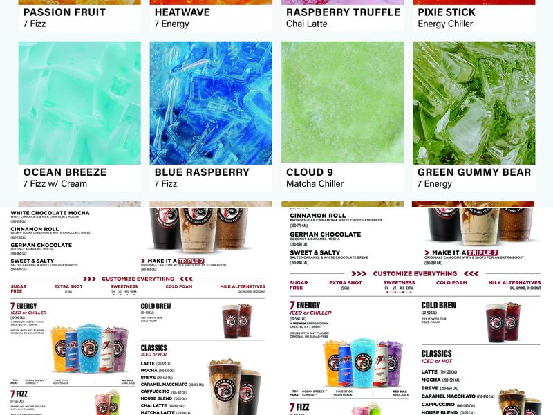 7 Brew Coffee Menu