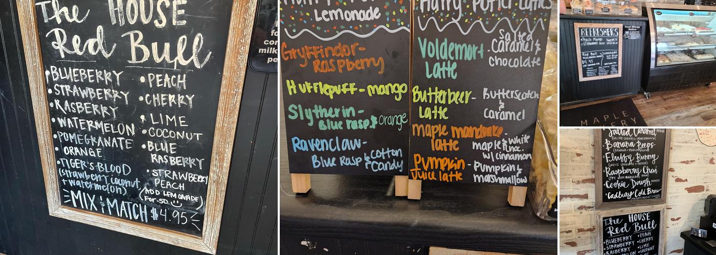 Maple Bakery & Coffee House Menu