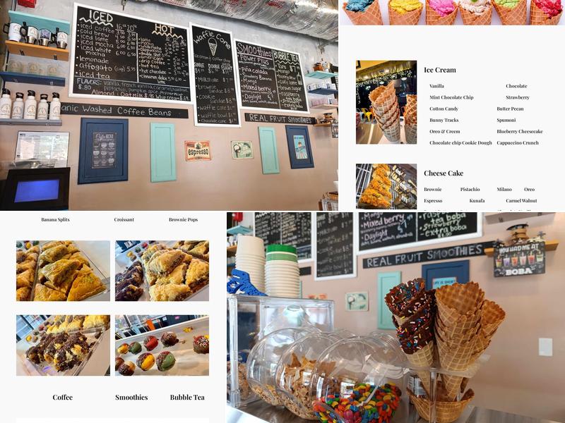 Waffle Cone Ice-Cream & Coffee Shop Menu